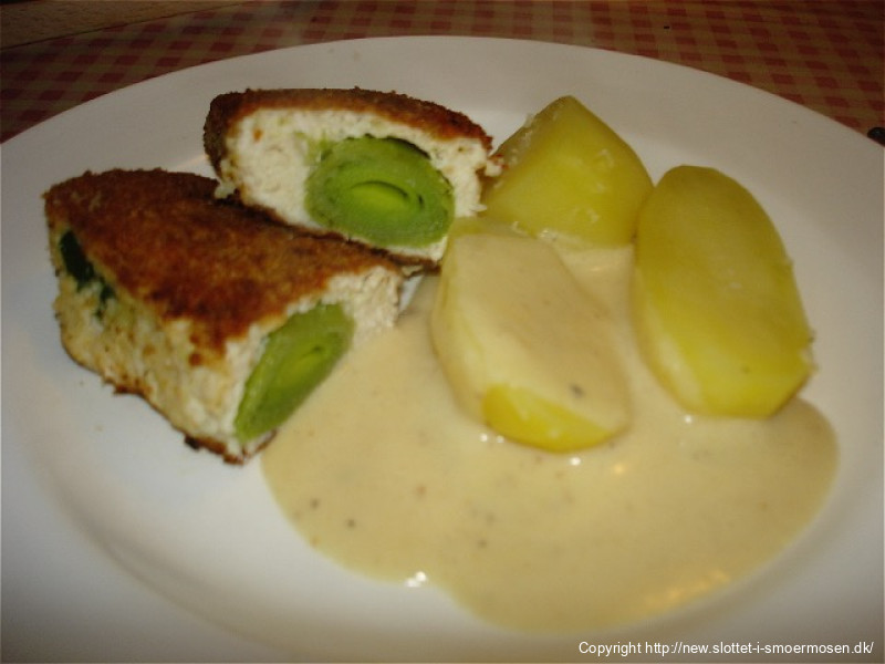 Porrer, farserede med senneps- sauce