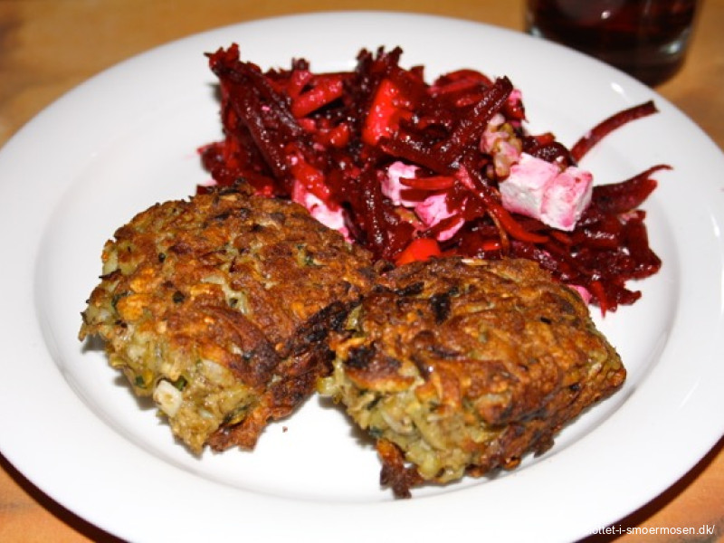 Frikadeller af rå revne kartofler
