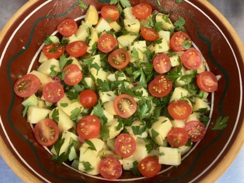 Kartoffelsalat, marineret