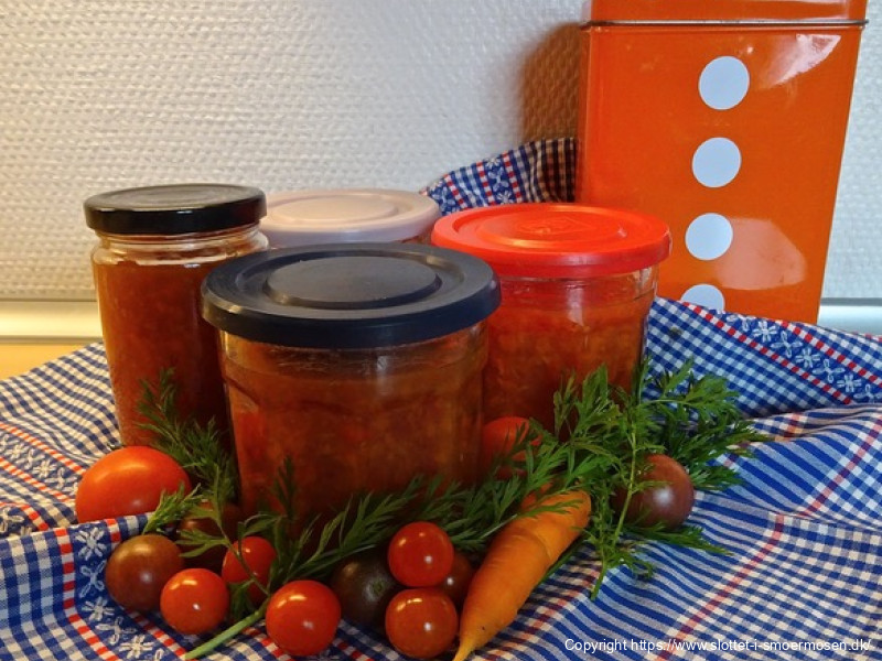 Tomat - gulerods marmelade
